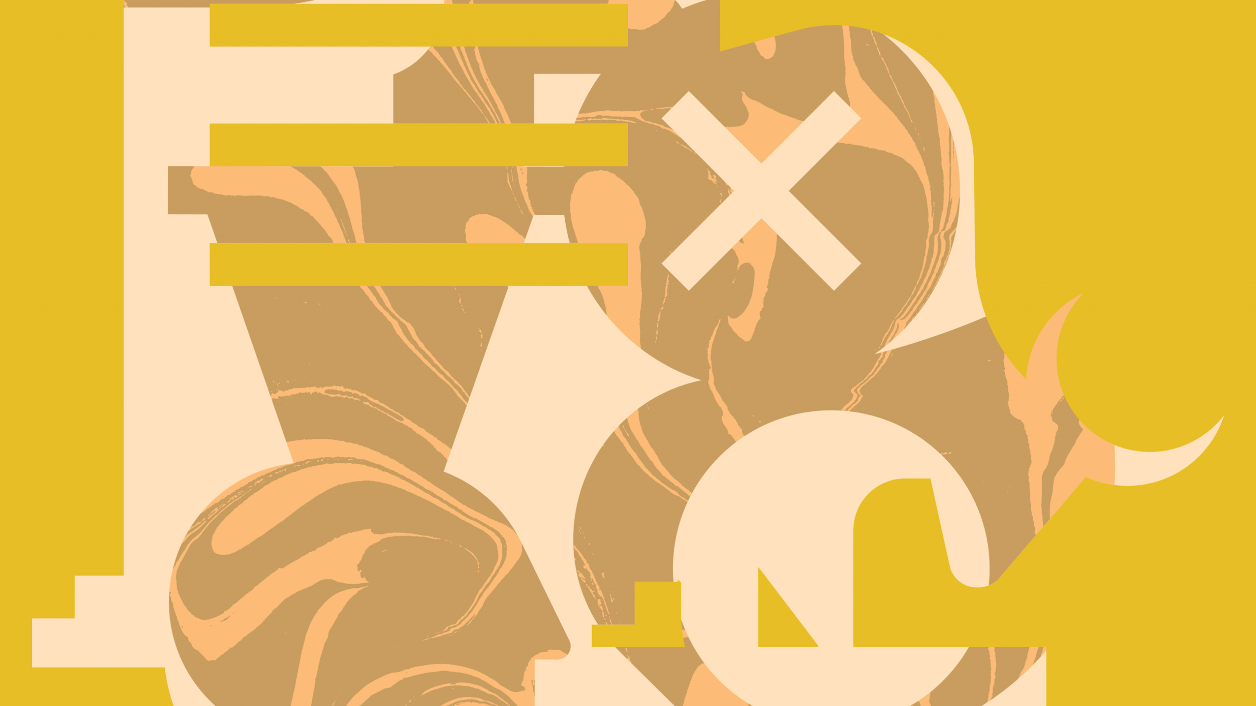 Обои Google, Google Chrome, Chrome OS, Chrome OS 2020, желтый в разрешении 2560x1440