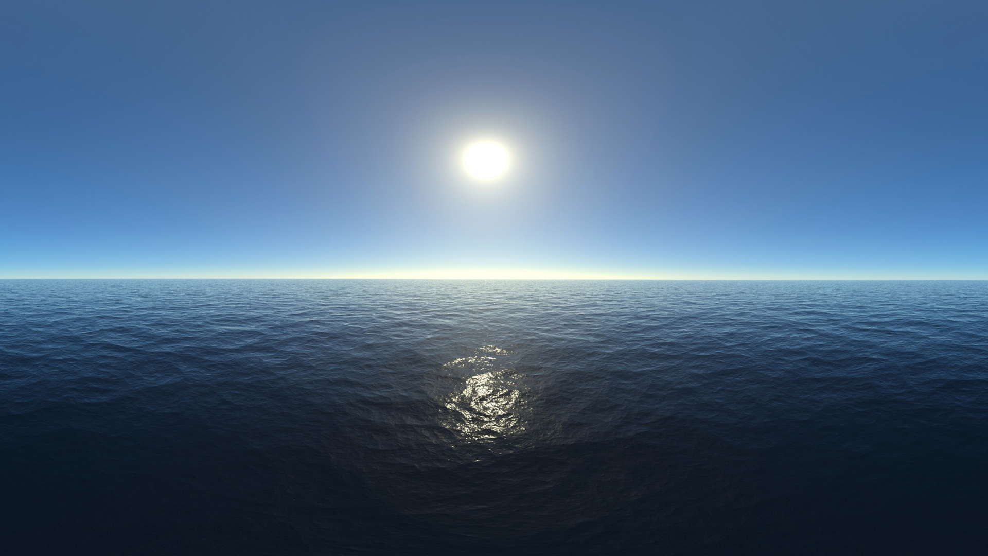 Обои горизонт, земля, гидроресурсы, море, атмосфера в разрешении 1920x1080