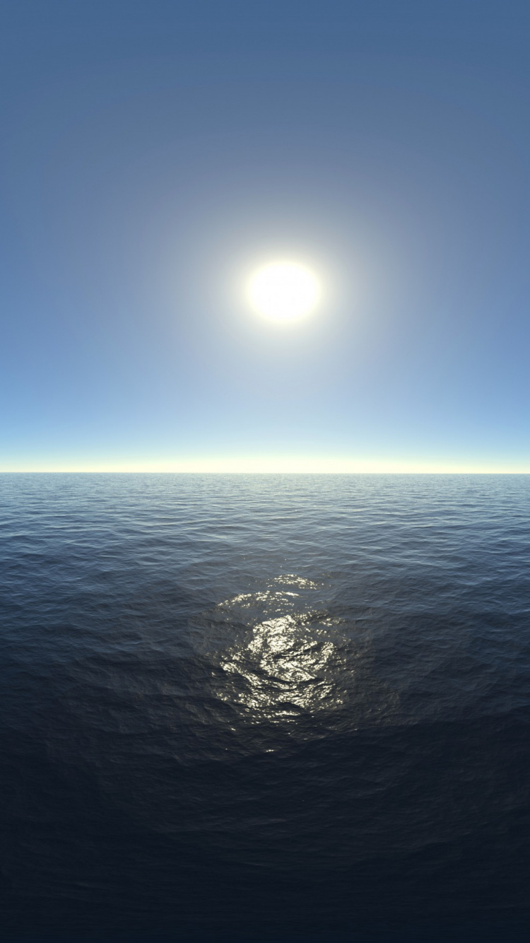 Обои горизонт, земля, гидроресурсы, море, атмосфера в разрешении 750x1334