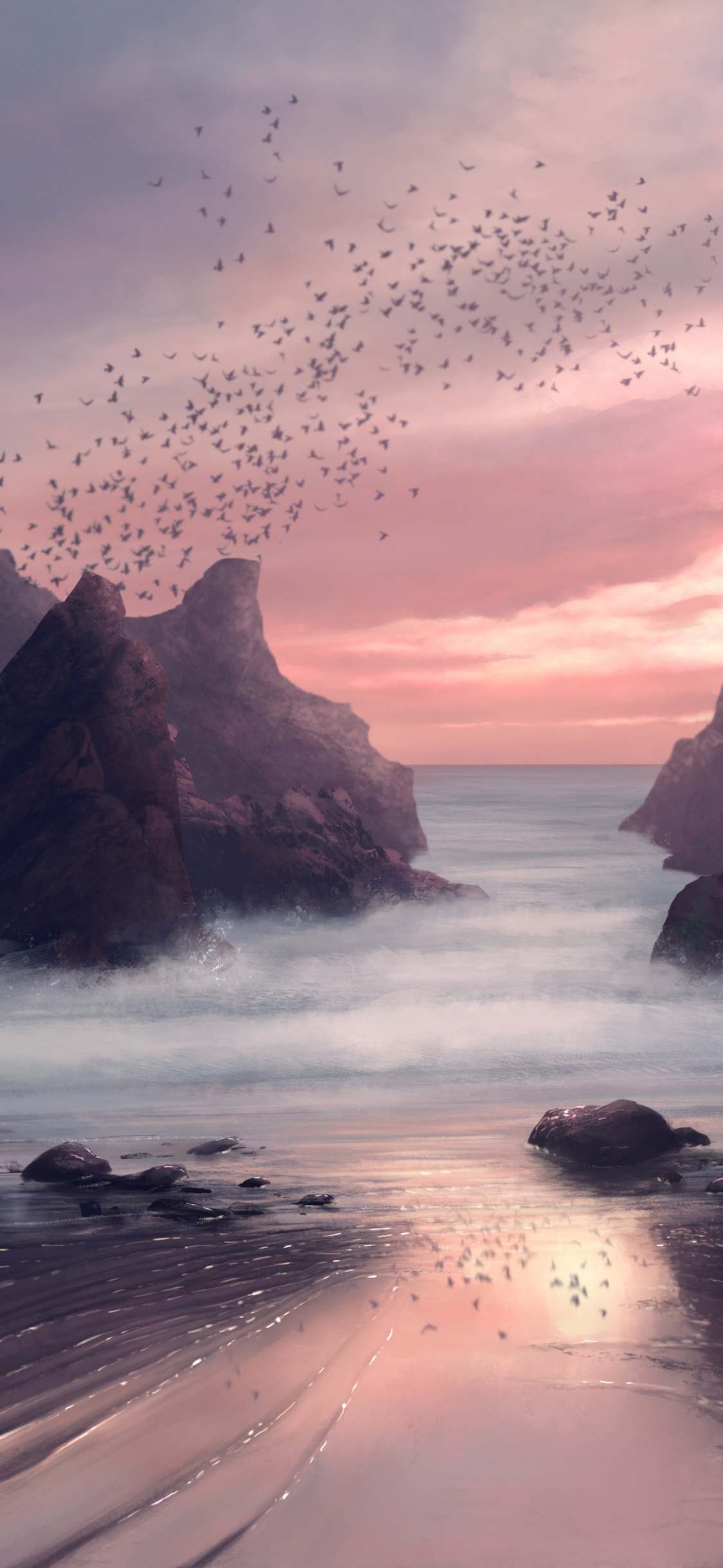 Обои живопись, цифровое искусство, цифровая живопись, арт, масляная живопись в разрешении 1125x2436