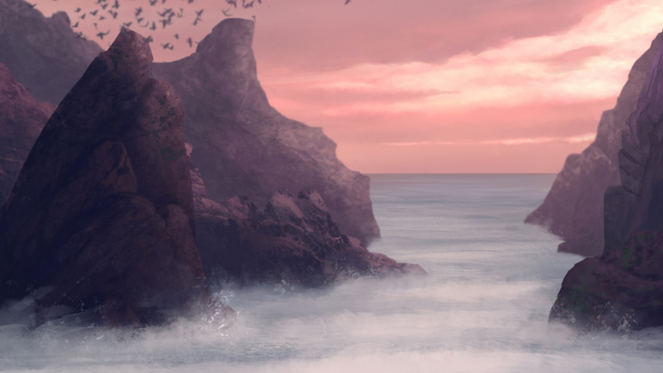 Обои живопись, цифровое искусство, цифровая живопись, арт, масляная живопись в разрешении 1366x768