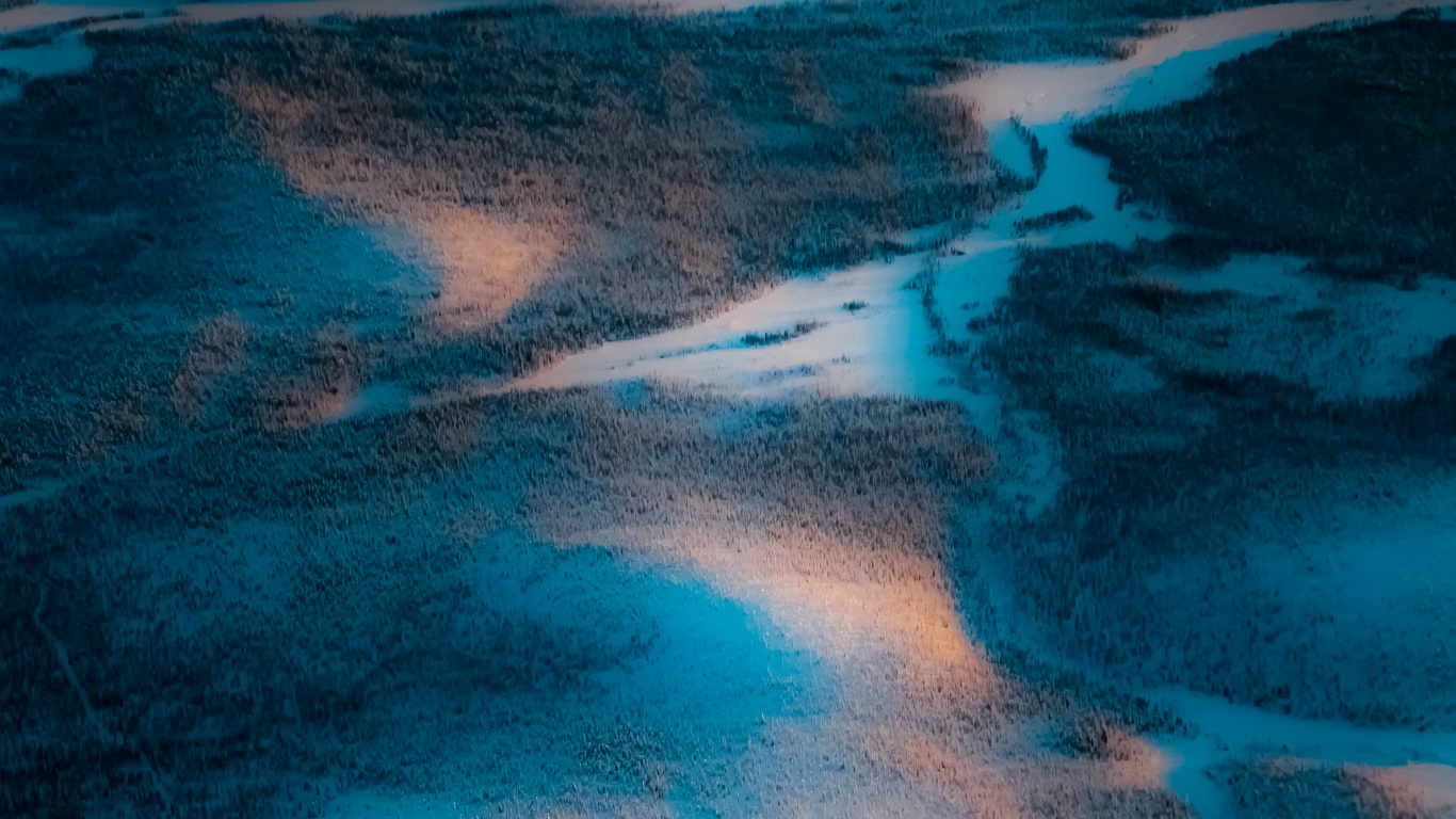 Обои отражение, вода, гидроресурсы, атмосфера, синий в разрешении 1366x768