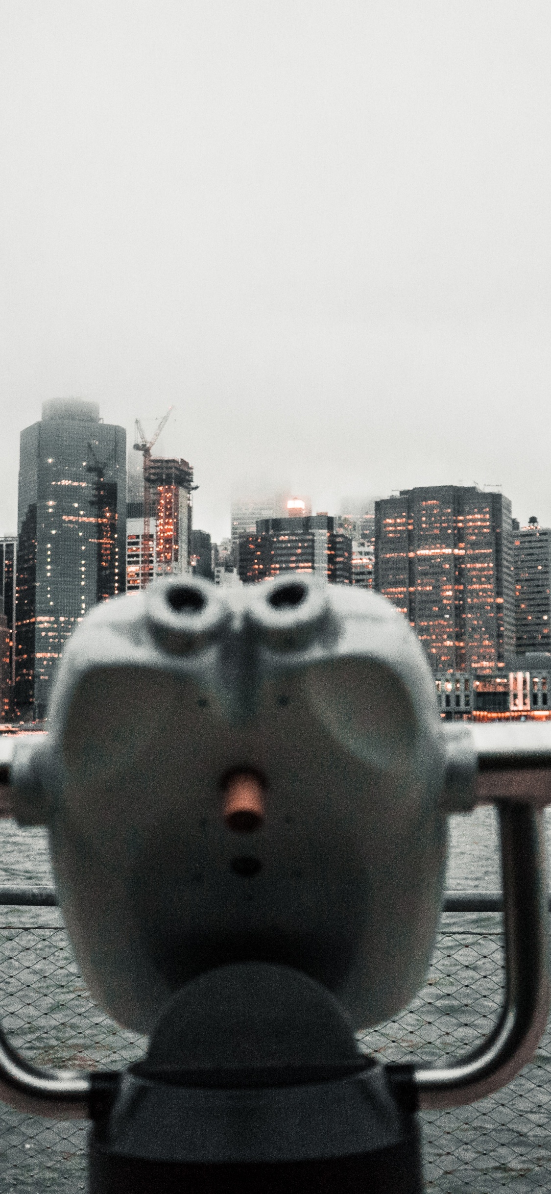 Обои вода, НьюЙорк, дневное время, здание, облако в разрешении 1125x2436