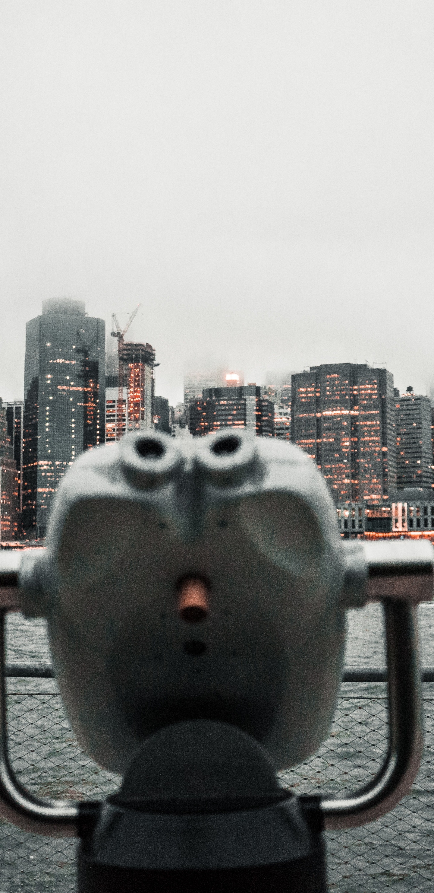 Обои вода, НьюЙорк, дневное время, здание, облако в разрешении 1440x2960