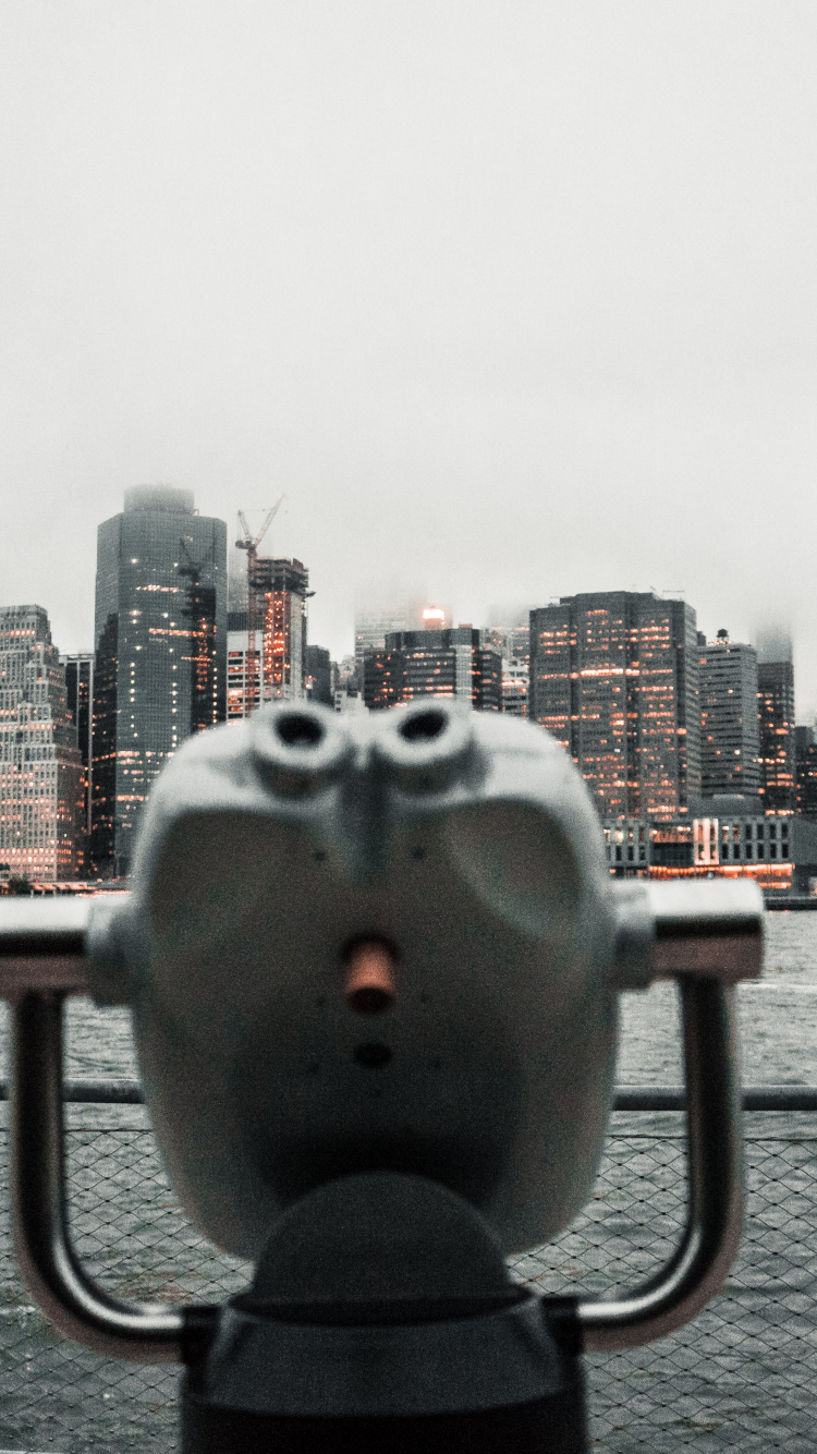 Обои вода, НьюЙорк, дневное время, здание, облако в разрешении 750x1334