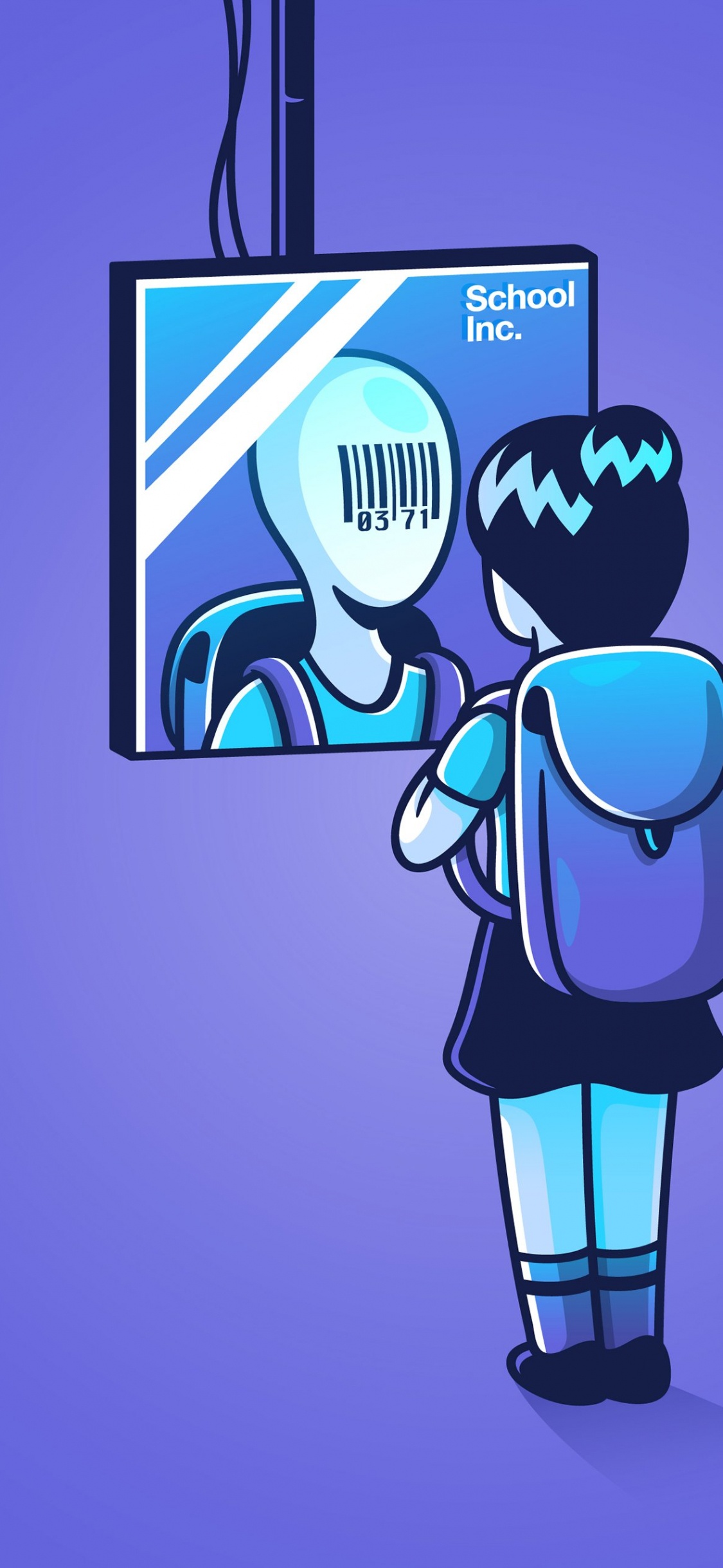 Обои иллюстрация, мультфильм, рисование, иллюстратор, арт в разрешении 1125x2436