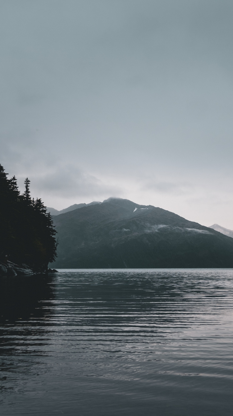 Обои звук, гора, дикая местность, вход, дымка в разрешении 750x1334