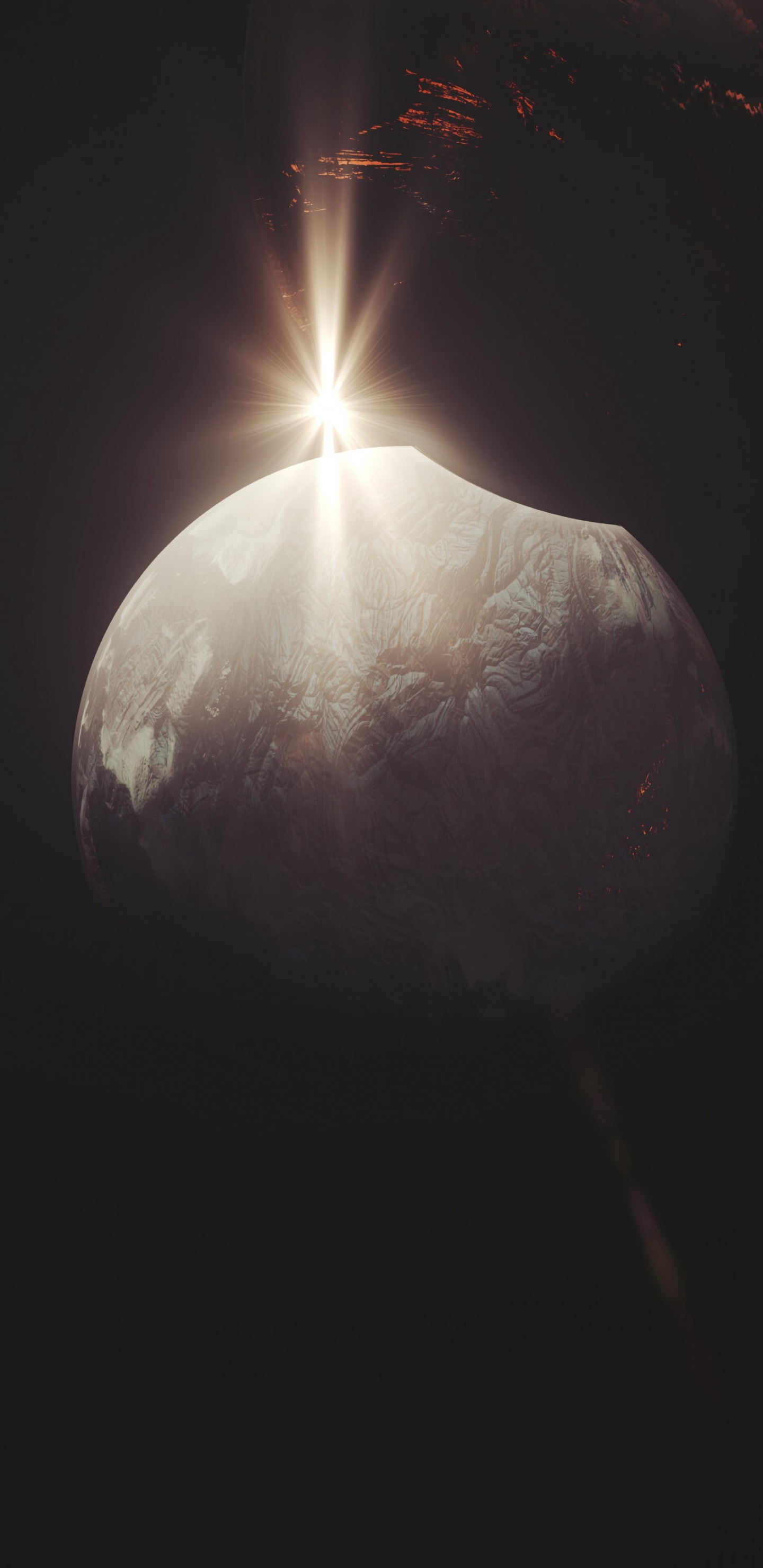 Обои атмосфера земли, земля, атмосфера, космос, свет в разрешении 1440x2960