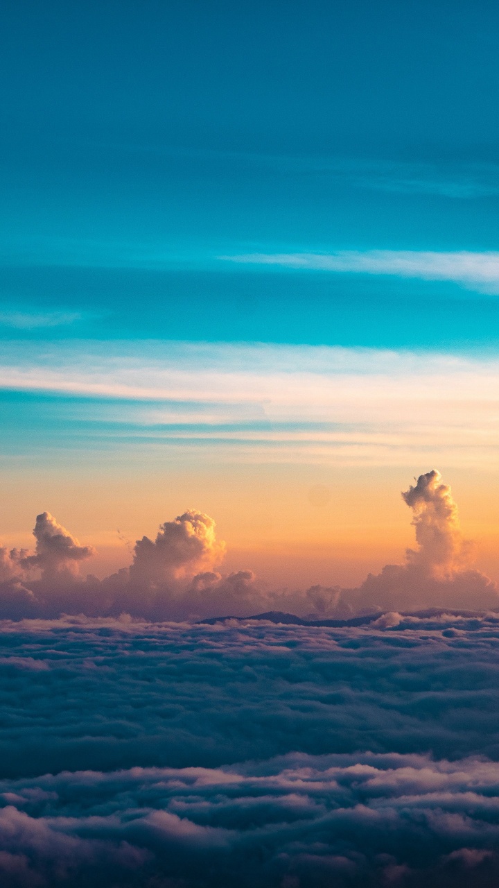 Обои облако, горизонт, графический дизайн, атмосфера, природный ландшафт в разрешении 720x1280