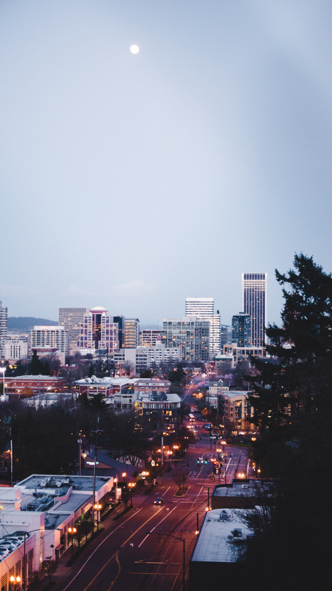 Обои soundcloud, здание, небоскреб, свет, инфраструктура в разрешении 1080x1920