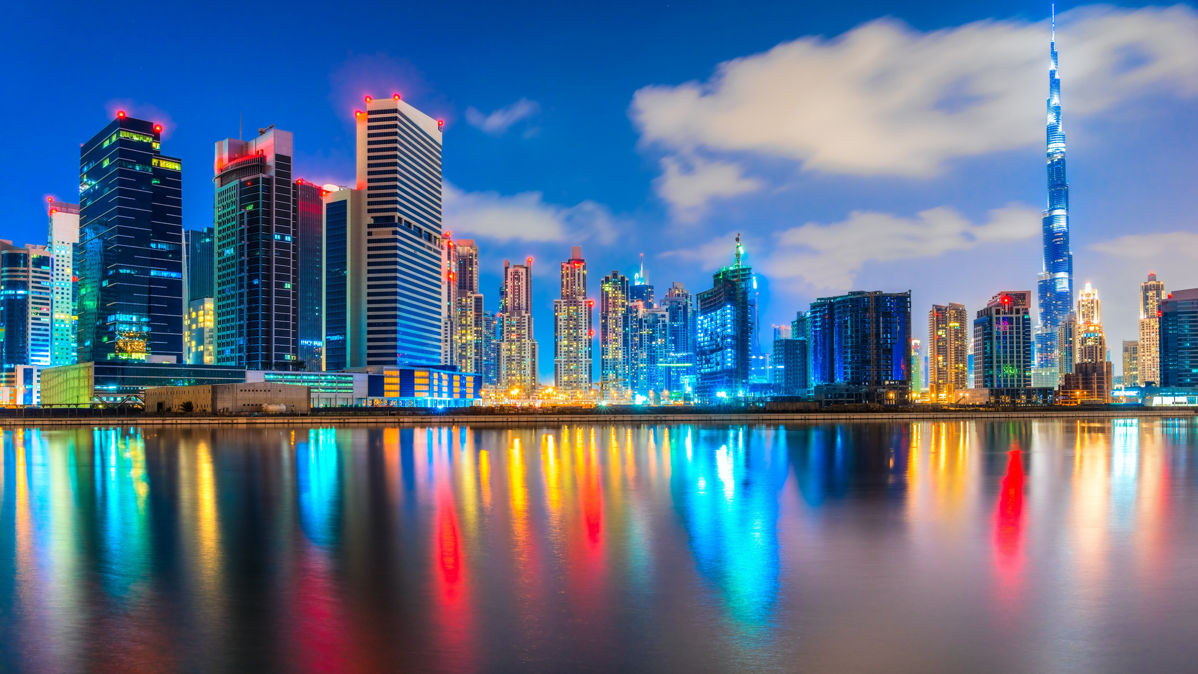 Обои городской пейзаж, город, линия горизонта, отражение, метрополия в разрешении 3840x2160