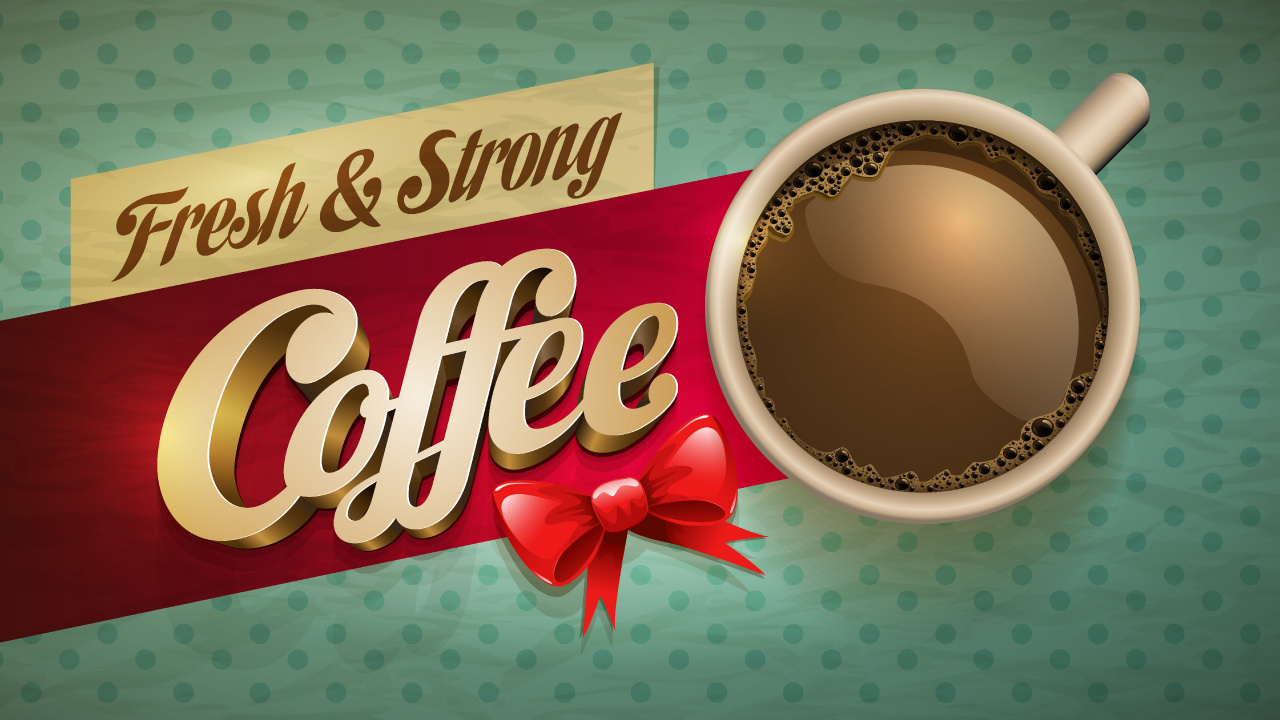Обои кофе, сладость, чашка, чай, постер в разрешении 1280x720