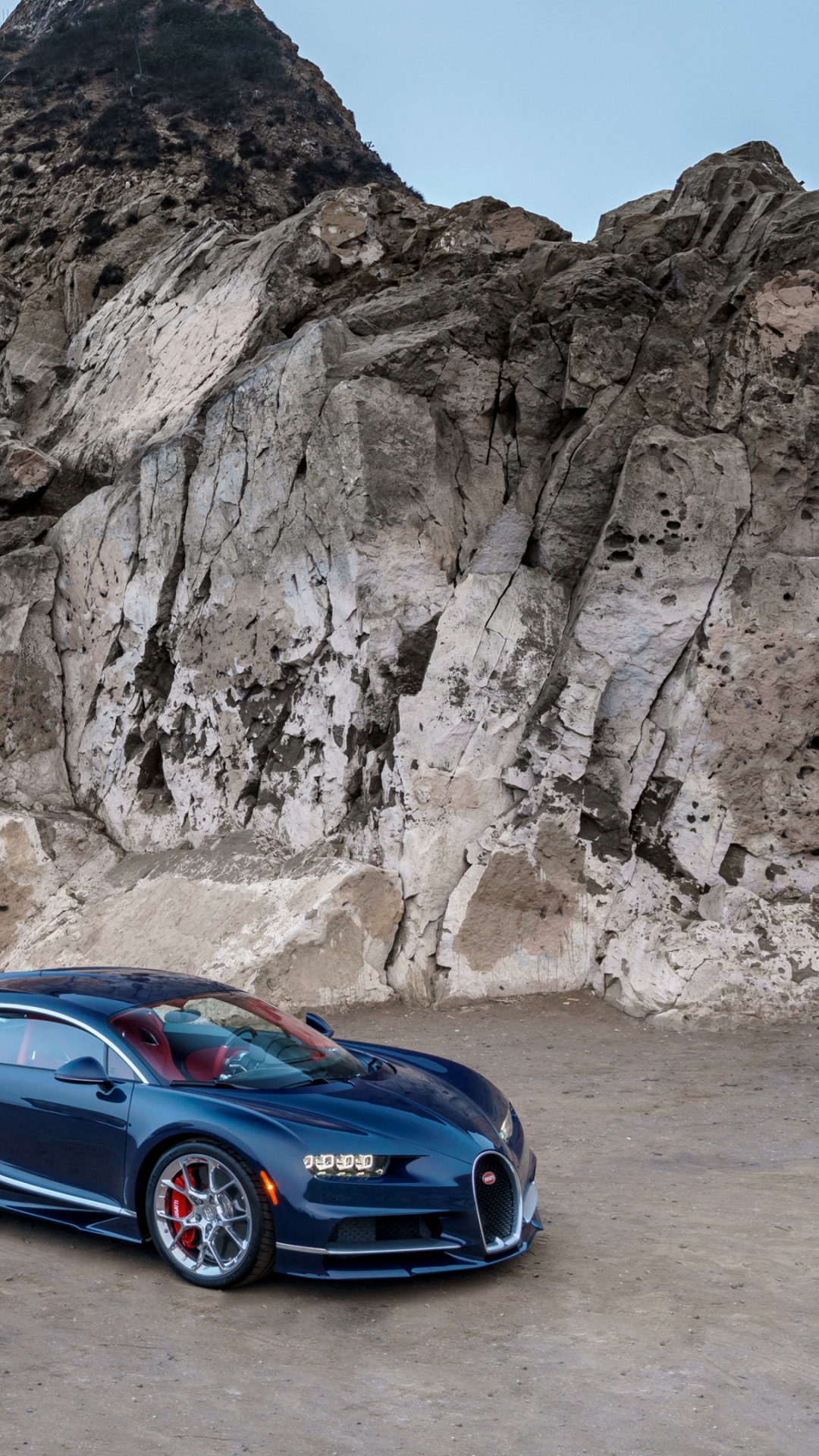 Обои bugatti, суперкар, Хеннеси Веном gt, ландшафты, побережье в разрешении 1080x1920