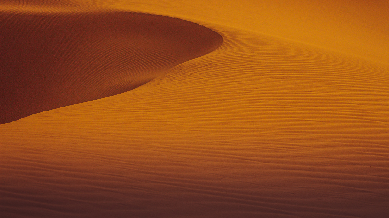 Обои Дюна, окружающая среда, десерт, поющий песок, эрг в разрешении 1280x720