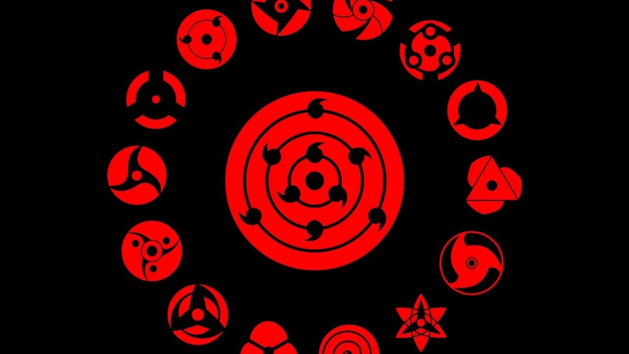 Обои де шаринган, Итачи Учиха, Саске Учиха, Какаши Хатаке, Учиха обито в разрешении 1280x720