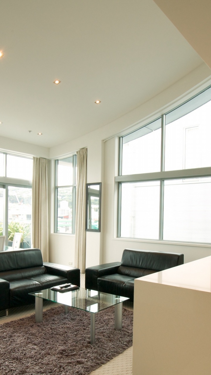 Обои гостиная комната, пентхаус, Хотел, комната, 4-звездочный в разрешении 720x1280