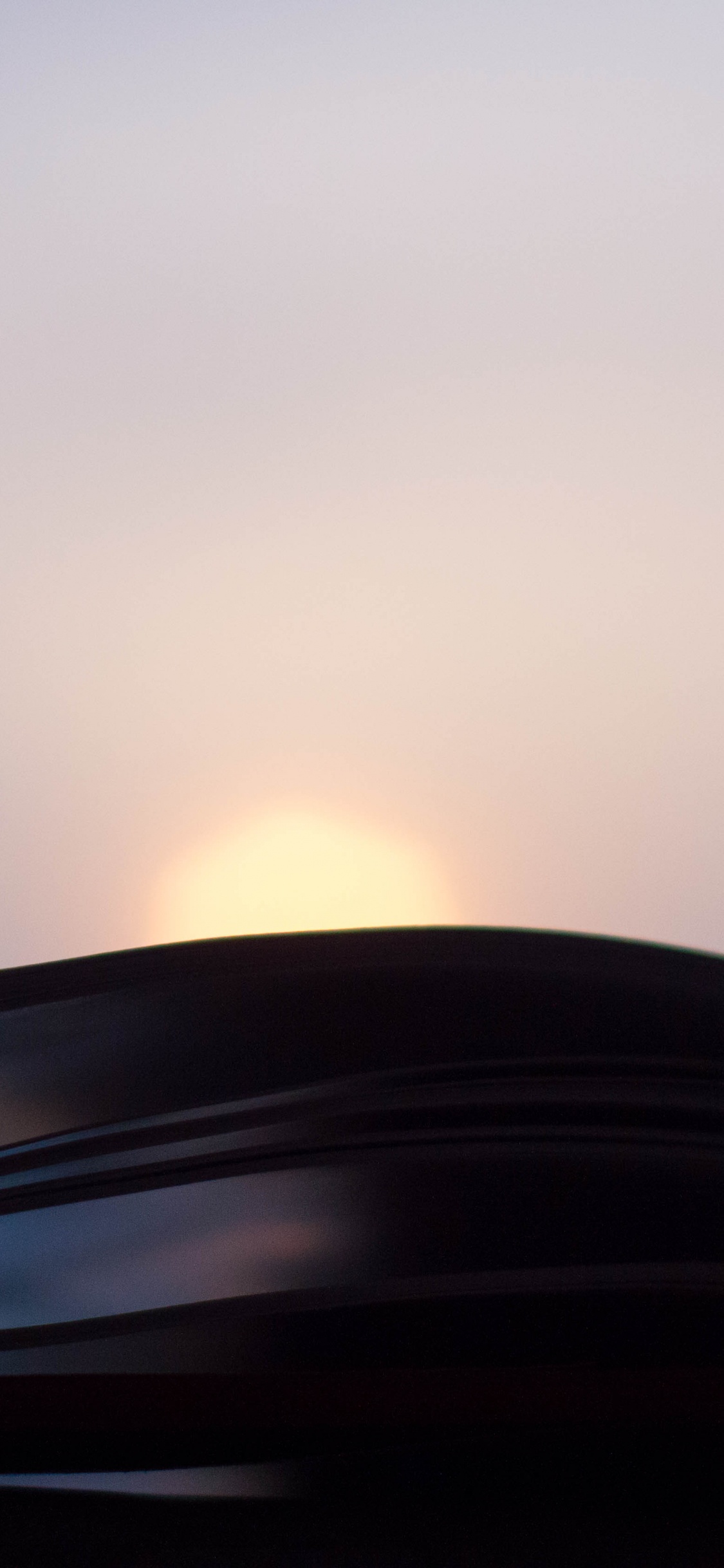 Обои облако, синий, утро, линия, свет в разрешении 1125x2436