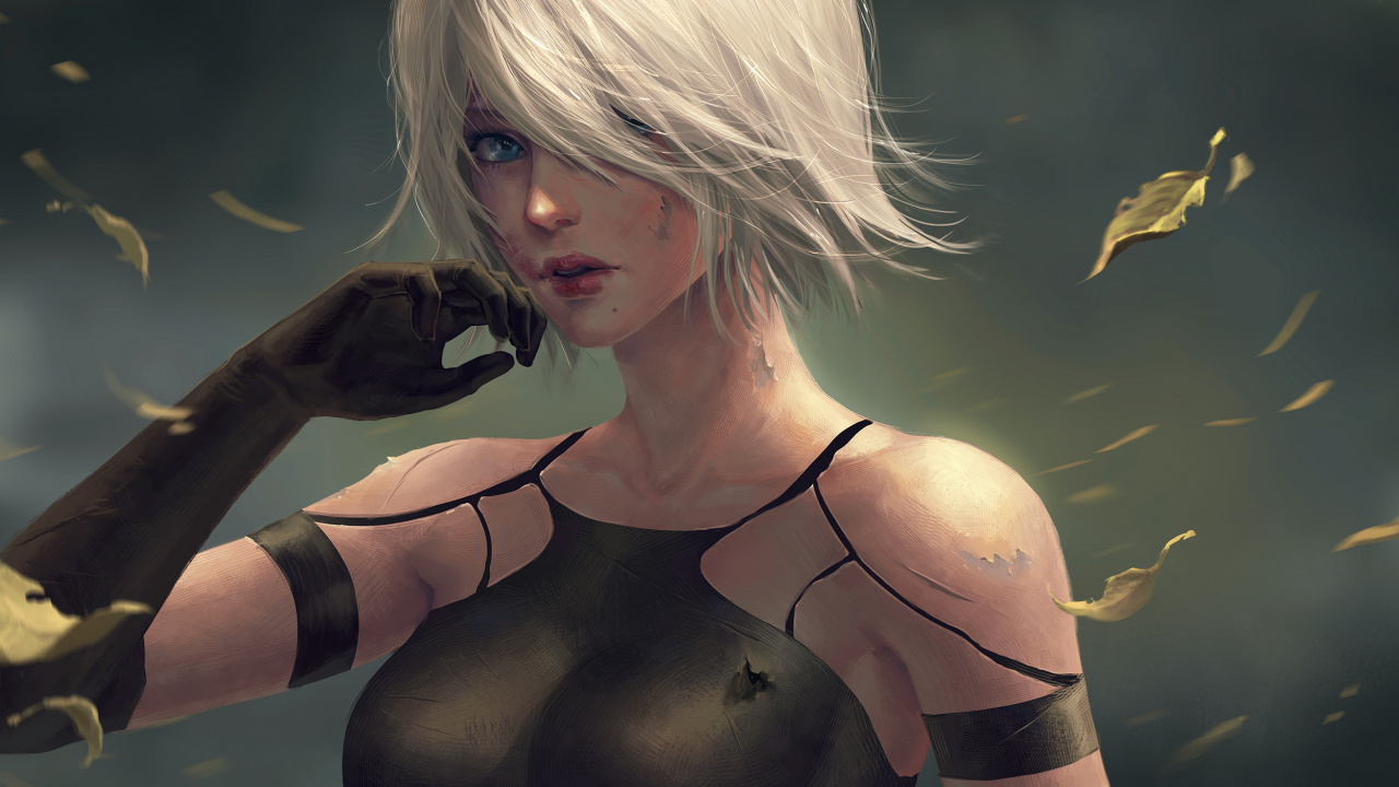 Обои ниэр автоматов, ниэр, Drakengard, playstation 4, блондин в разрешении 1280x720