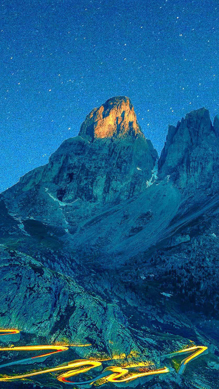 Обои Селла пасс, горный рельеф, гора, природа, горный хребет в разрешении 750x1334