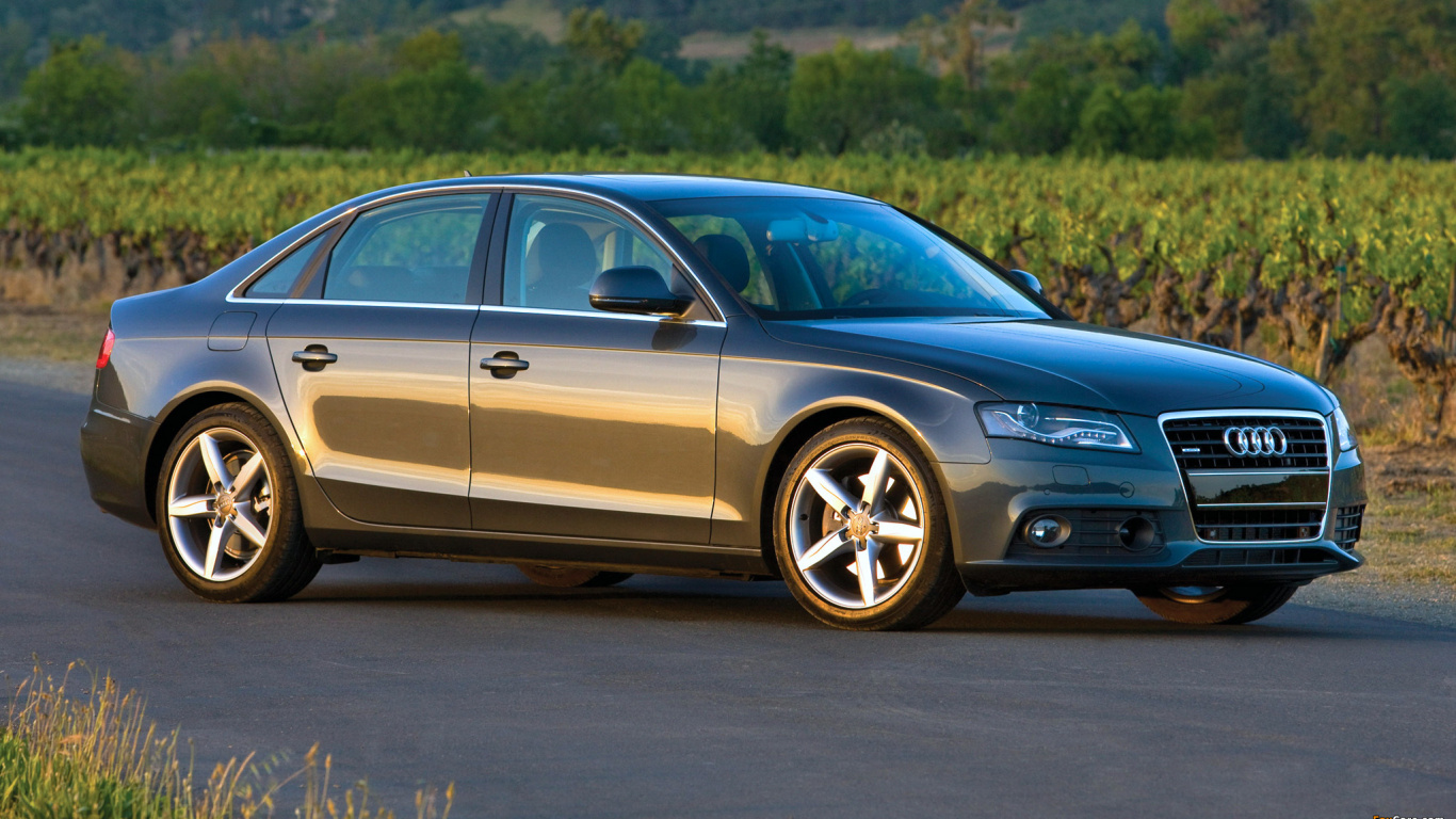 Обои авто, 2009 Audi А4 Кабриолет, седан, audi, 2009 Audi А4 в разрешении 1366x768