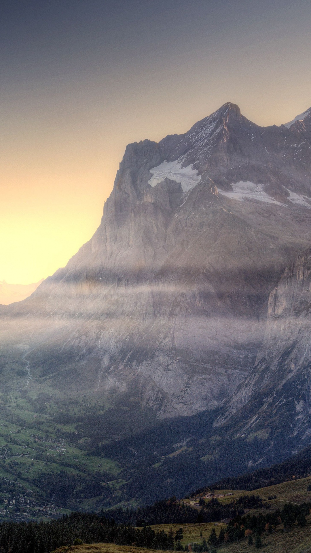 Обои гора, природа, дикая местность, горный рельеф, горный хребет в разрешении 1080x1920