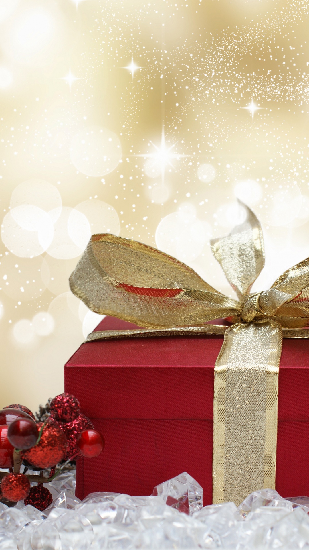 Обои Рождественский день, настоящее время, Рождественские украшения, лента, Сочельник в разрешении 1080x1920