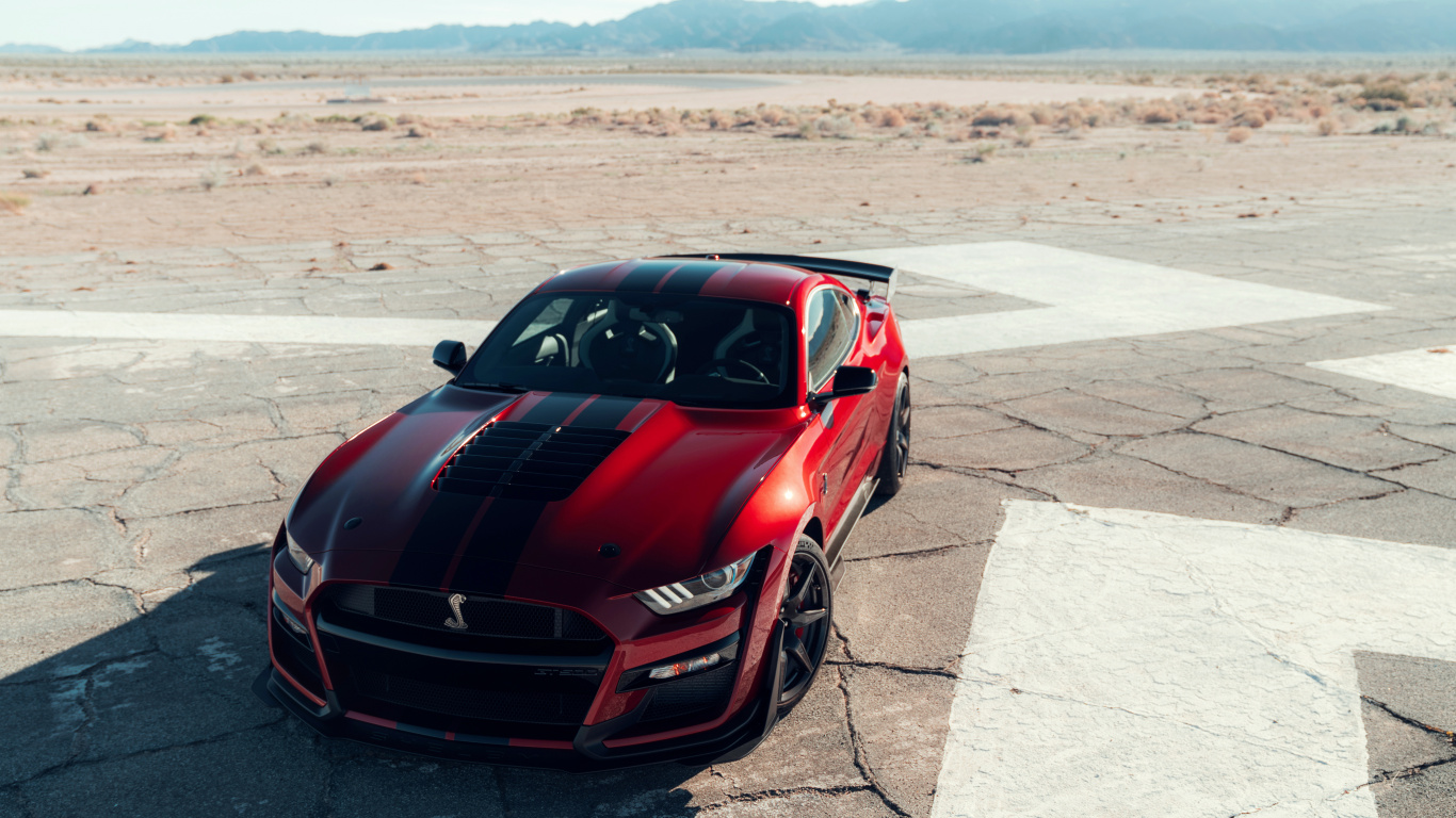 Обои 2020 Форд Мустанг, Шелби Мустанг, ford gt, двигатель v8, нагнетатель в разрешении 1366x768