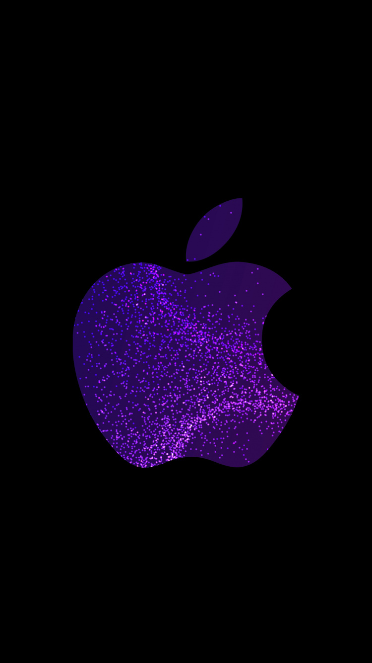 Обои apple, амолед, iPhone, яблоко, Фиолетовый в разрешении 750x1334