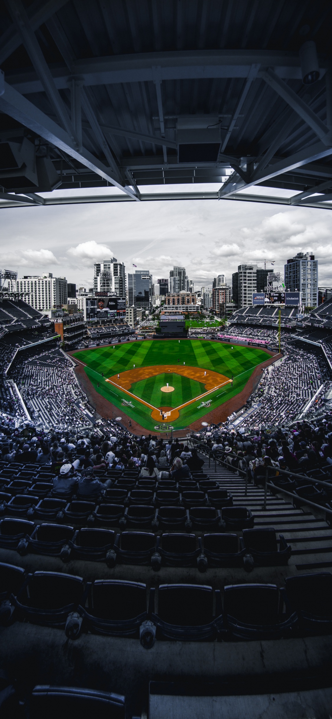 Обои бейсбол, стадион, бейсбольное поле, бейсбольный парк, спортивные объекты в разрешении 1125x2436