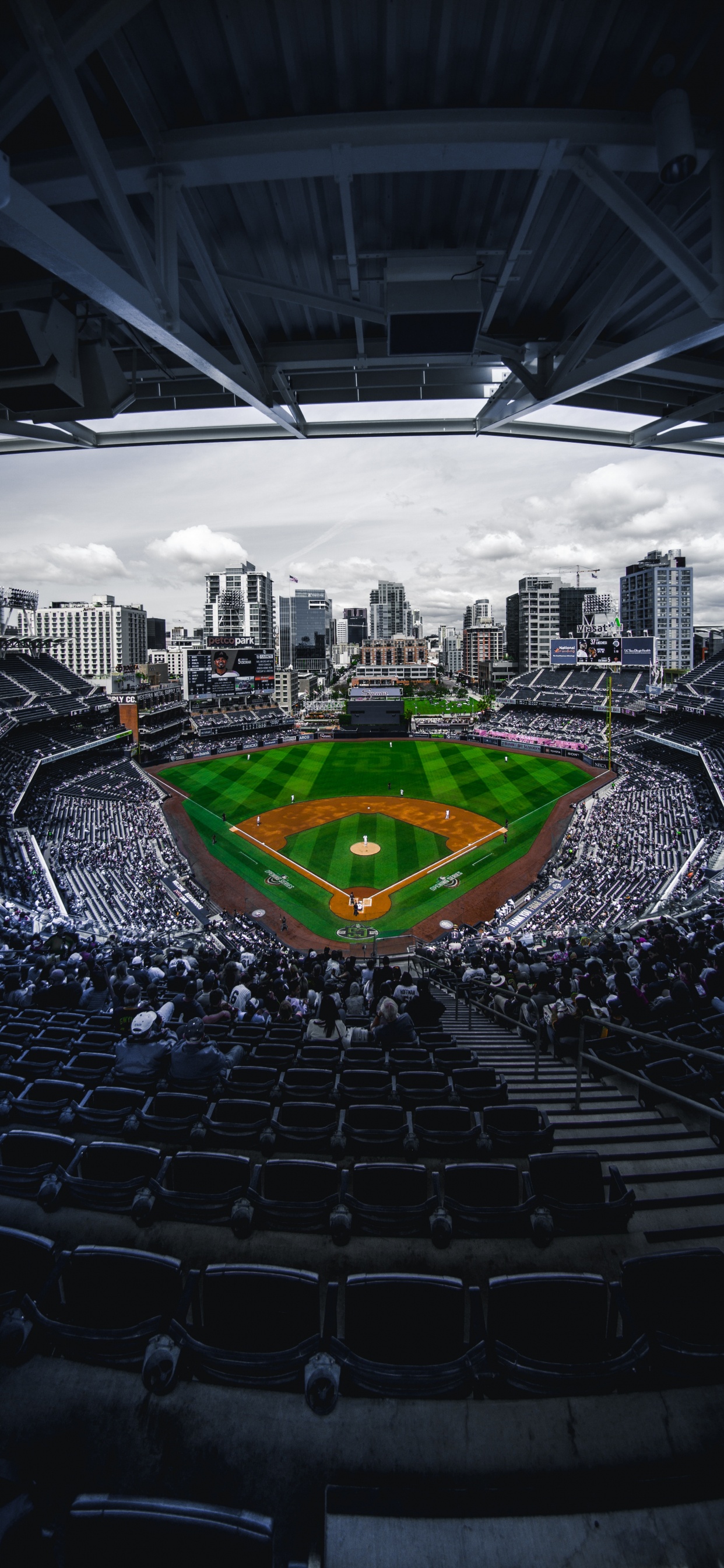 Обои бейсбол, стадион, бейсбольное поле, бейсбольный парк, спортивные объекты в разрешении 1242x2688