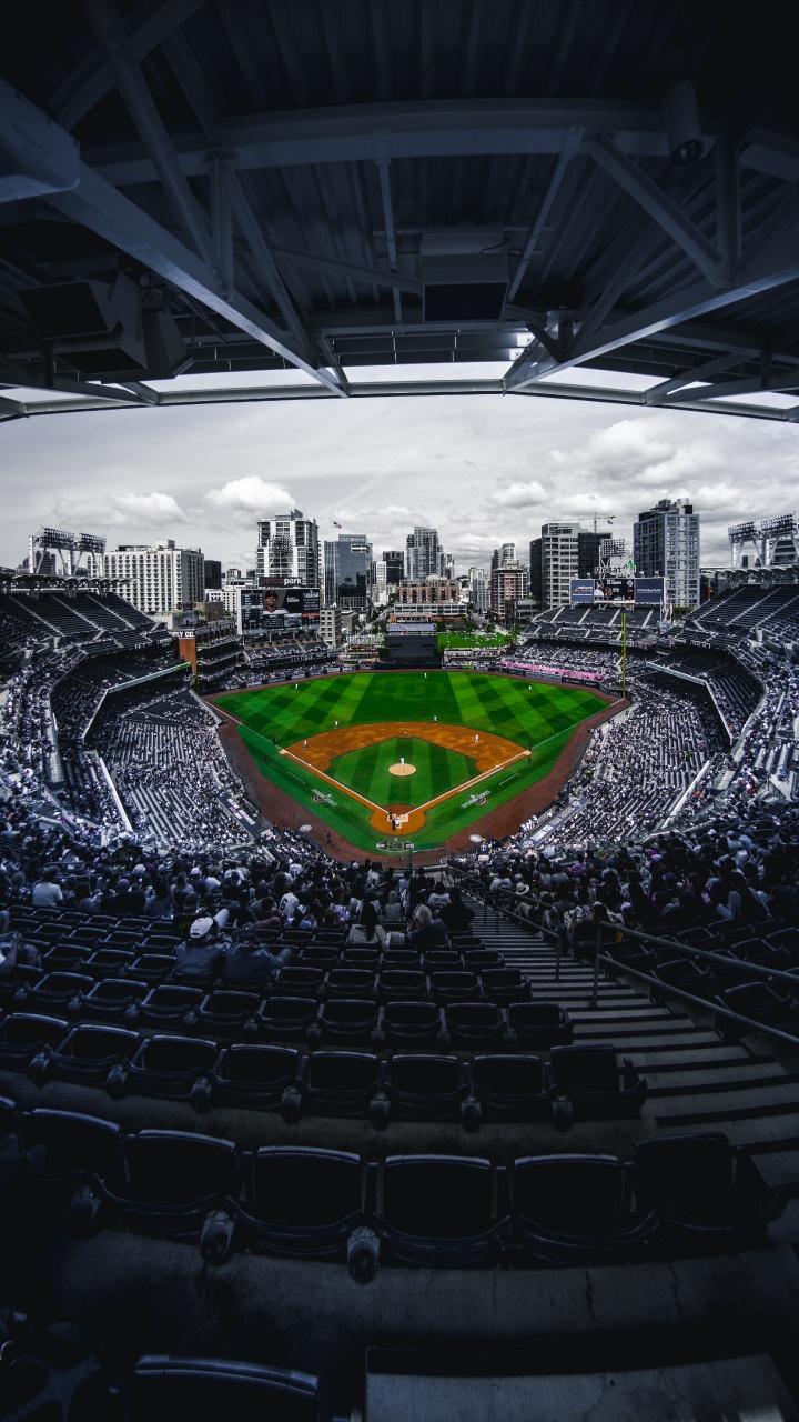 Обои бейсбол, стадион, бейсбольное поле, бейсбольный парк, спортивные объекты в разрешении 720x1280