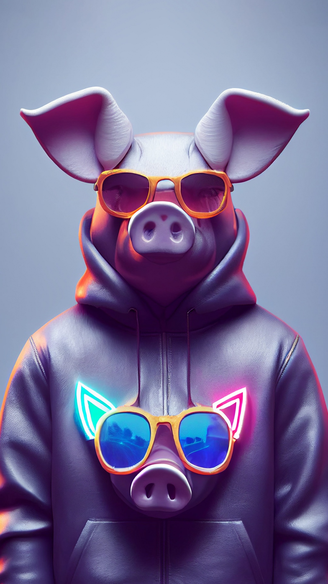 Обои белые, свет, пурпур, жест, розовый в разрешении 1080x1920