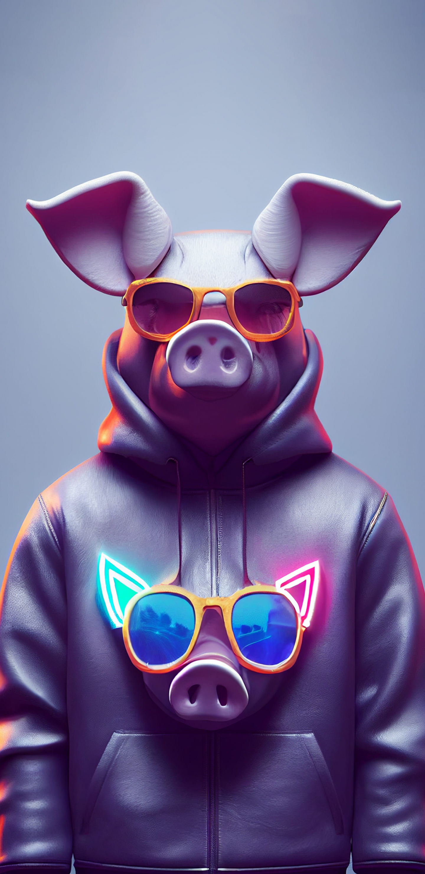 Обои белые, свет, пурпур, жест, розовый в разрешении 1440x2960