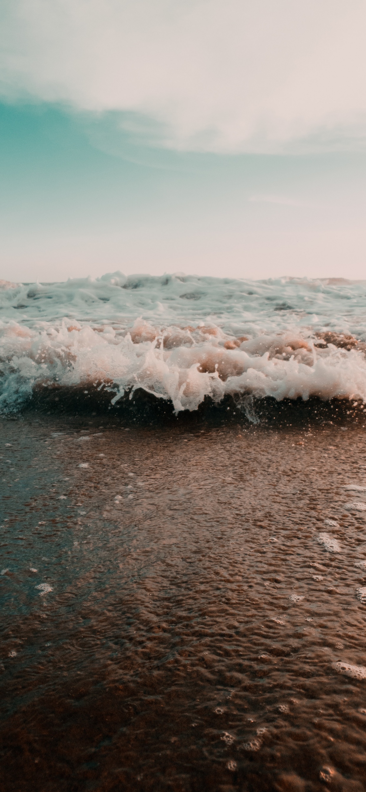 Обои море, волна, океан, вода, ветровая волна в разрешении 1242x2688