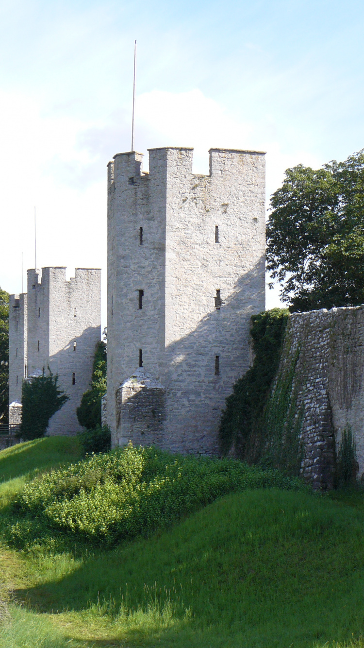 Обои Висбю Городская Стена, замок, фортификация, развалины, стена в разрешении 750x1334