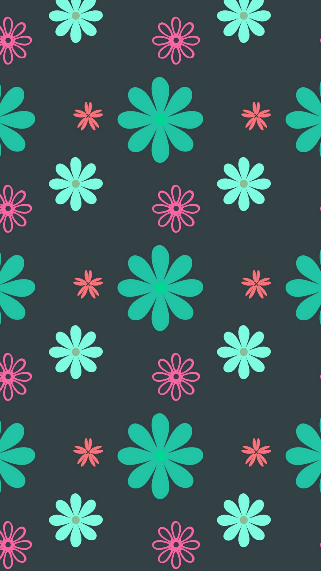 Обои текстура, зеленый, узор, розовый, дизайн в разрешении 1080x1920