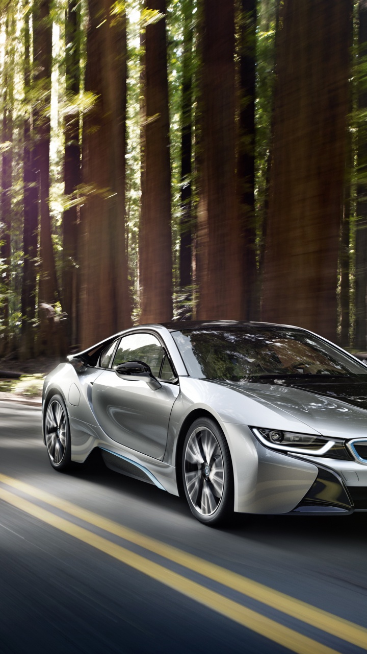 Обои 2015 BMW i8, авто, bmw, спорткар, мощные машины в разрешении 720x1280