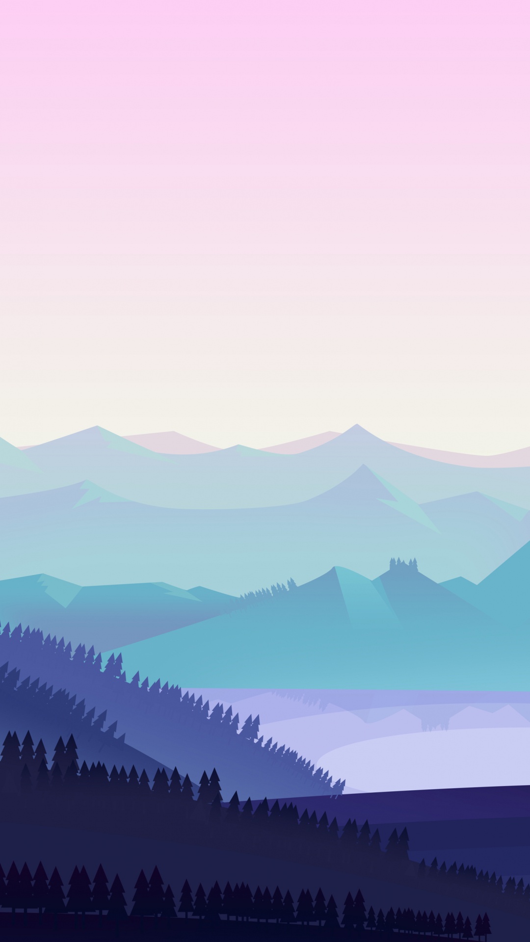 Обои мультфильм, анимация, иллюстрация, арт, водоем в разрешении 1080x1920