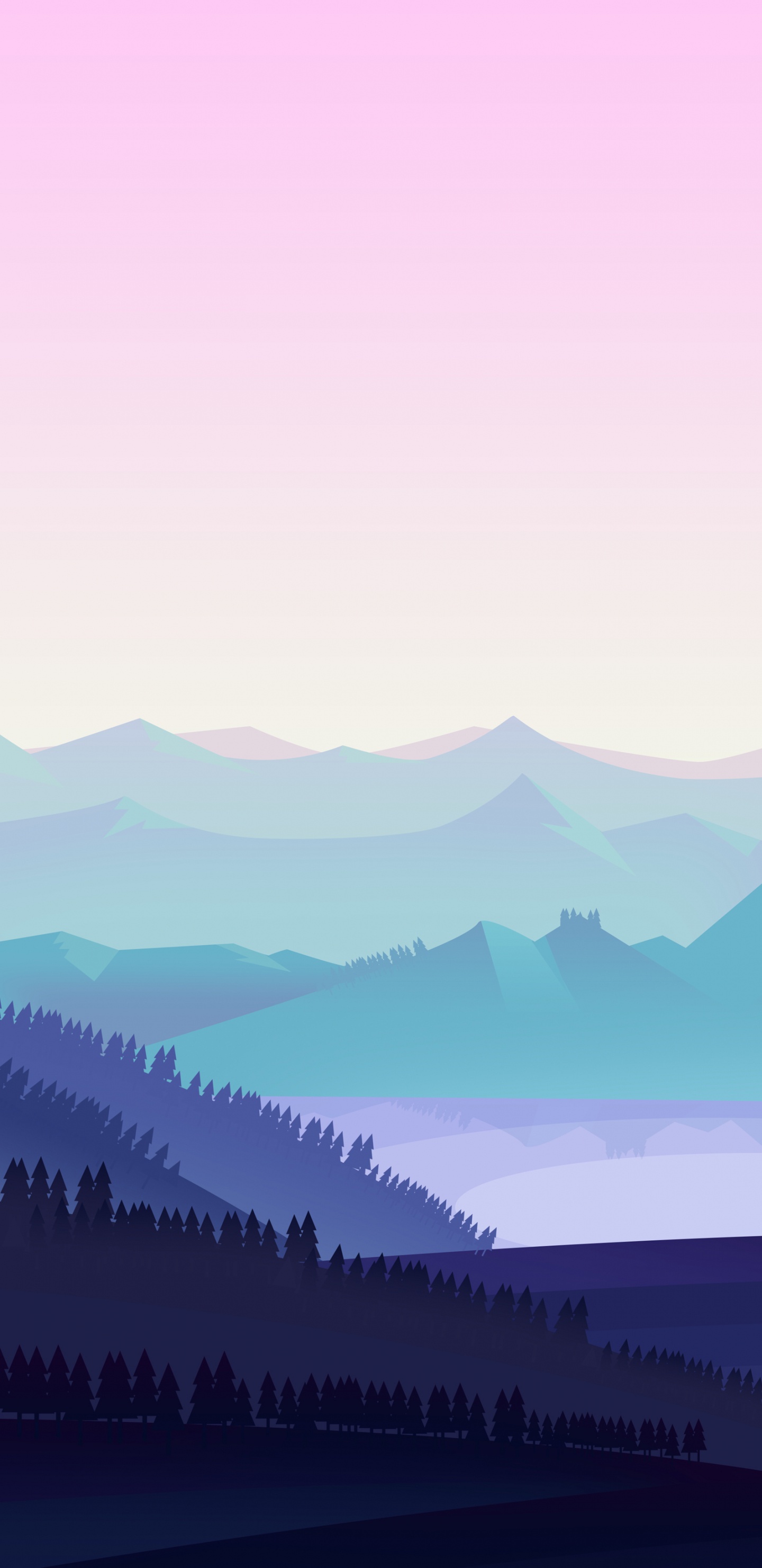 Обои мультфильм, анимация, иллюстрация, арт, водоем в разрешении 1440x2960