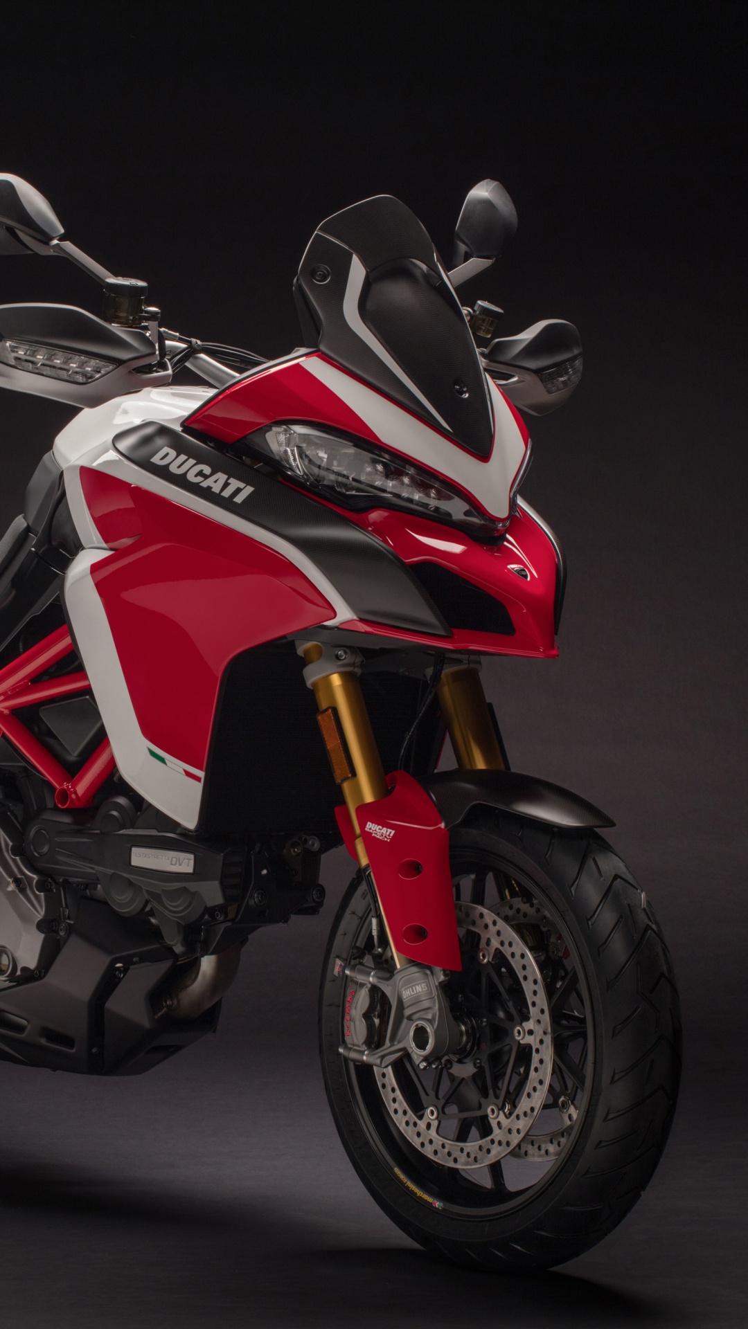 Обои ducati, мотоцикл, Сайту Multistrada, красный цвет, авто в разрешении 1080x1920