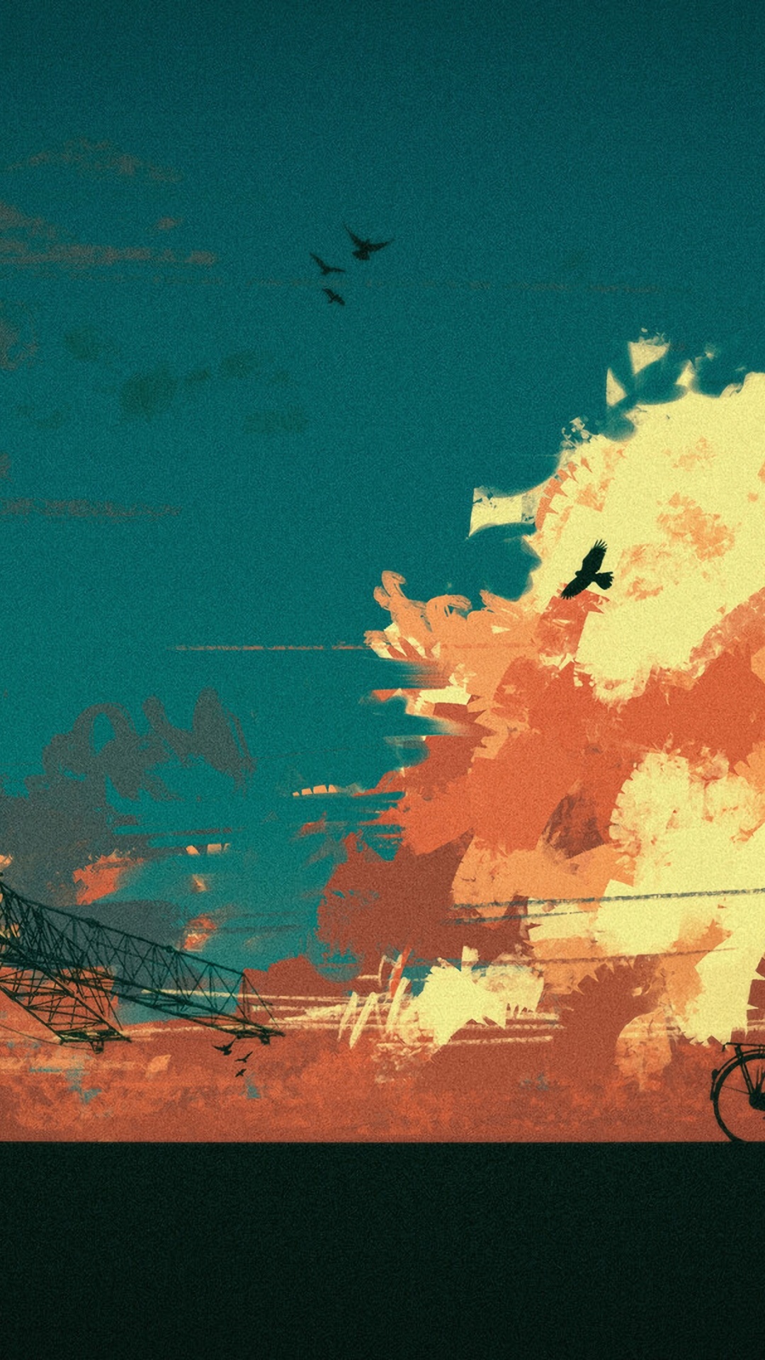 Обои графический дизайн, ютуб, арт, небо, иллюстрация в разрешении 1080x1920