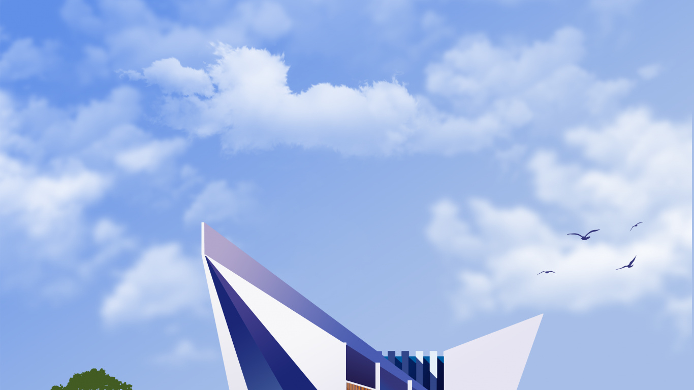 Обои облако, вода, растение, воздушное путешествие, природный ландшафт в разрешении 1366x768