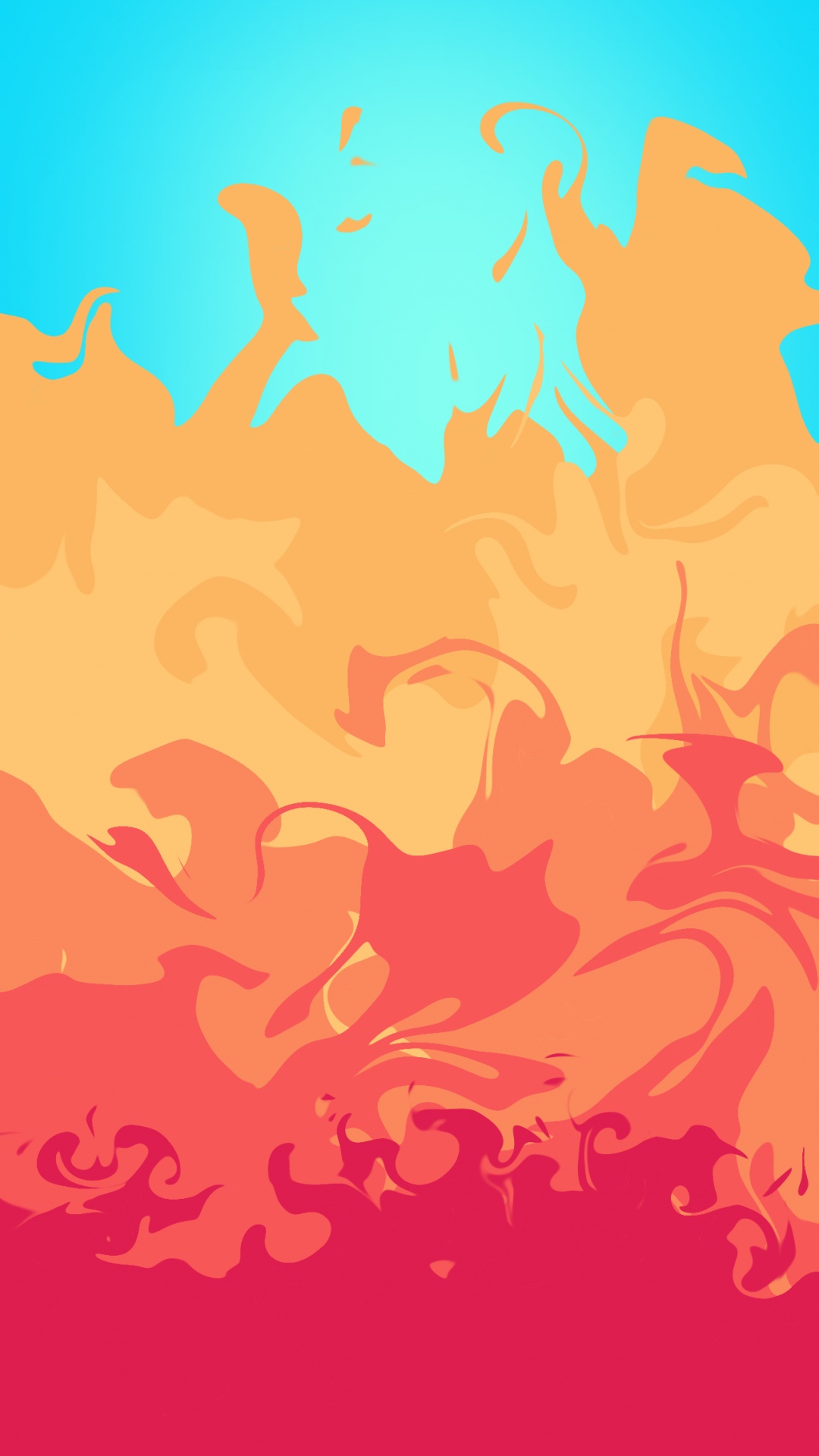 Обои визуальное искусство, цветной, арт, дизайн, Оранжевый цвет в разрешении 1080x1920