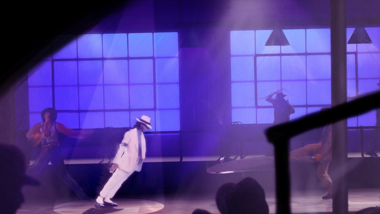 Обои пурпур, перформанс, сцена, освещение, песня в разрешении 1280x720