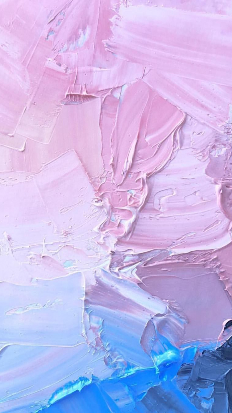 Обои живопись, арт, розовый, ткань, иллюстрация в разрешении 750x1334