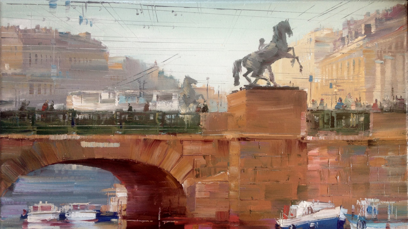 Обои живопись, акварельная живопись, Мастерская Бегги Boyem, рисование, арт в разрешении 1366x768