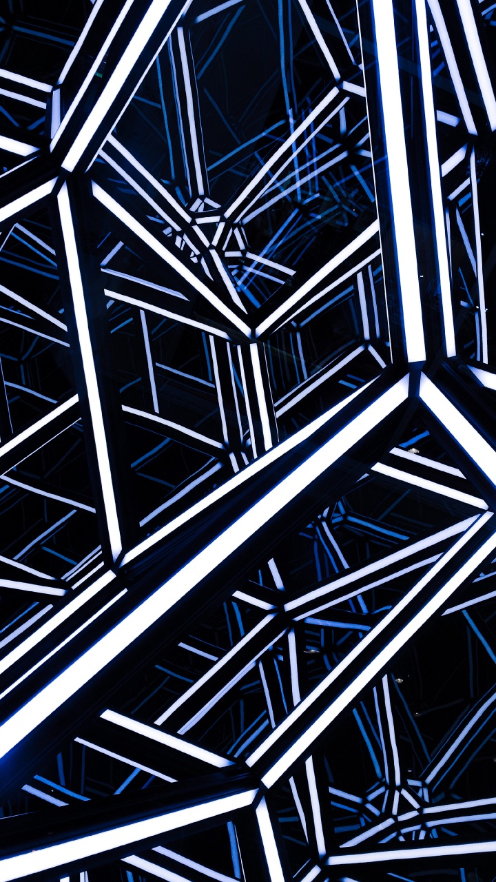 Обои современная архитектура, архитектура, синий, узор, линия в разрешении 720x1280