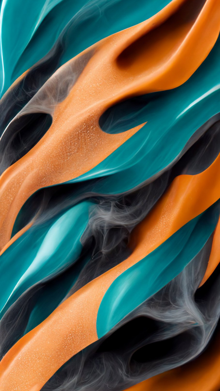 Обои арт, искусственный интеллект, живопись, графический дизайн, текстура в разрешении 750x1334