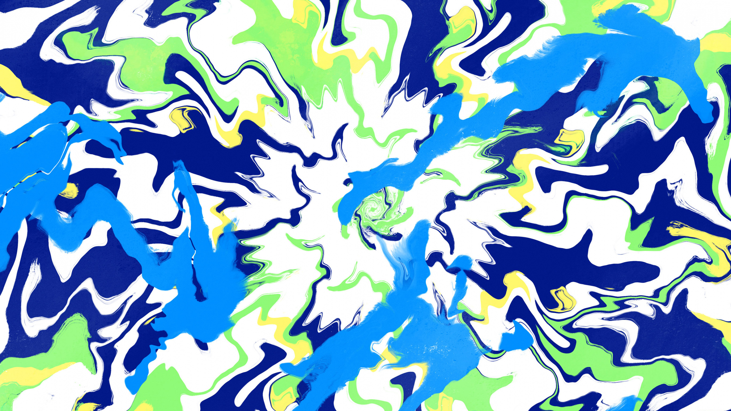 Обои узор, лазурный, живопись, арт, линия в разрешении 2560x1440