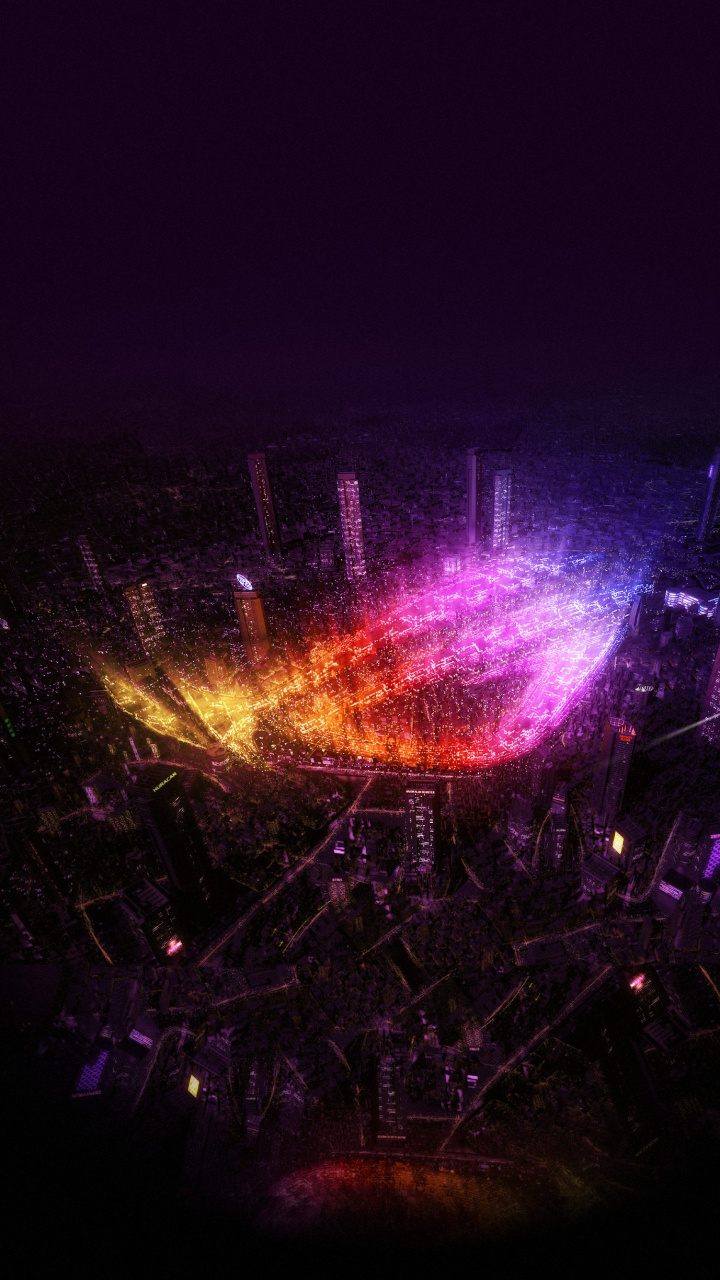 Обои рог телефон 7, asus, пурпур, газ, развлечение в разрешении 720x1280